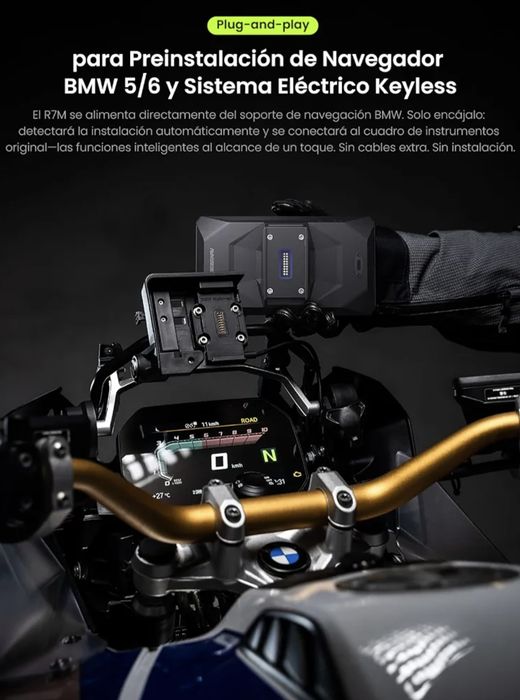 NAVEGADOR RiderNav 7 Polegadas -  MOTO BMW –  Wonder Wheel – Novo Selado 3 Anos Garantia