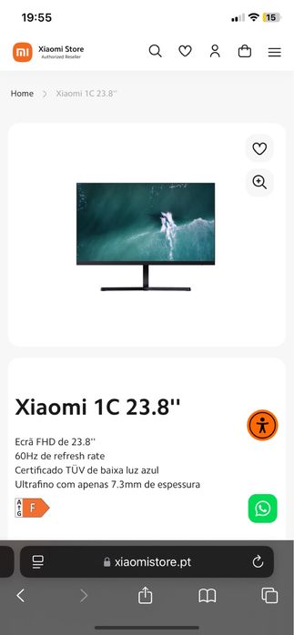 Monitor xiaomi 23.8”