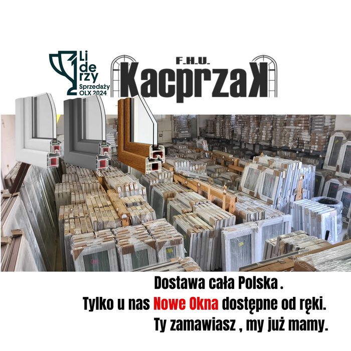 OKNO KacprzaK 40X100 Okna Nowe Zewn. Złoty Dąb PCV - Lider Okna OLX