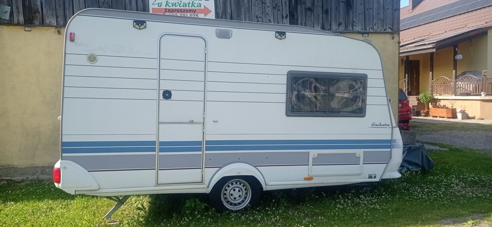 Przyczepą Hobby super stan