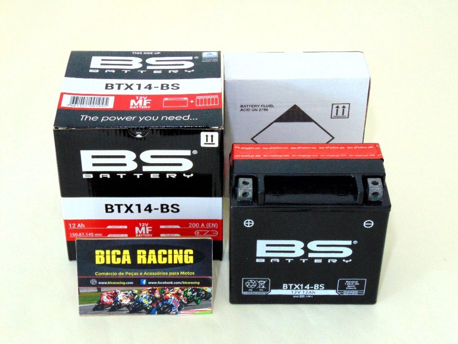 Baterias Moto Btx14-bs Btx12-bs btz14s-bs btx9-bs btx7l-bs btz12s-bs