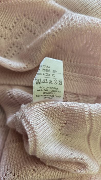 Sweter pudrowy róż 50 / 52 Berkertex  krótki rękaw