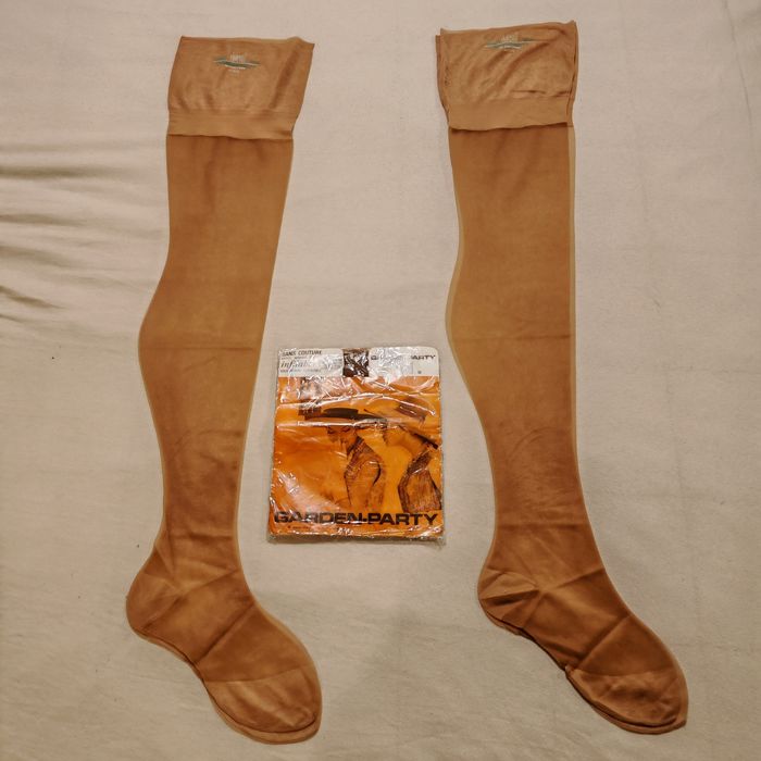 French Old Vintage Nylon Stockings