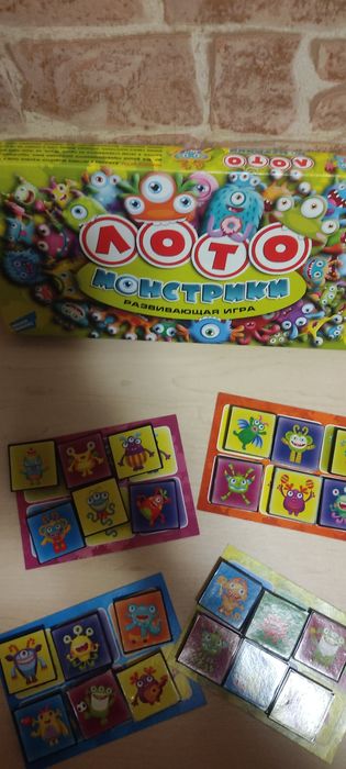 Настільна гра Лото монстрики,для дітей від 3 років.