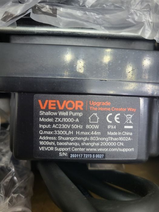 Bomba de agua nova 800w