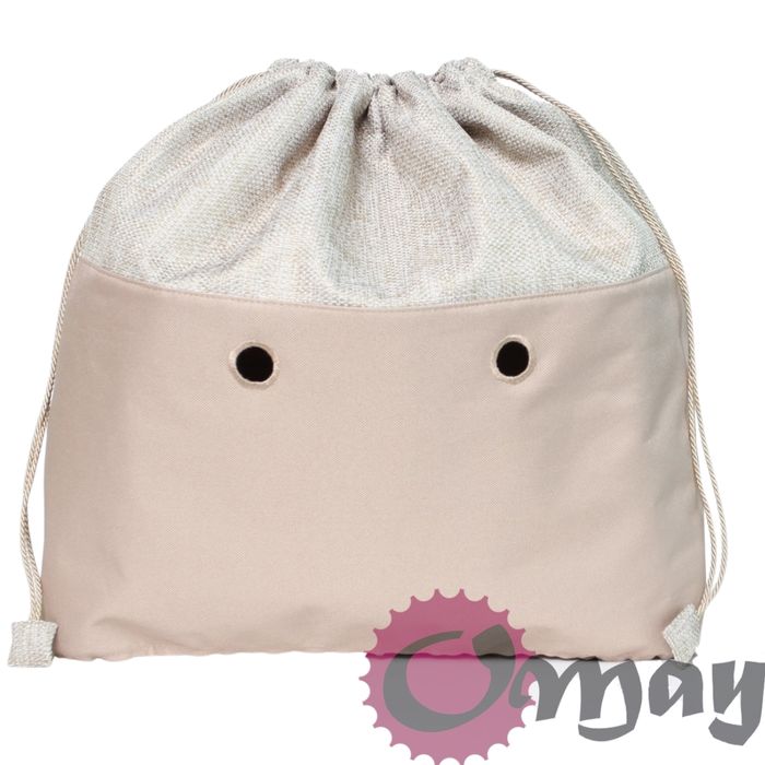 organizer do OBAG BEACH MINI i LACE worek beżowy 2 kieszenie OMAY