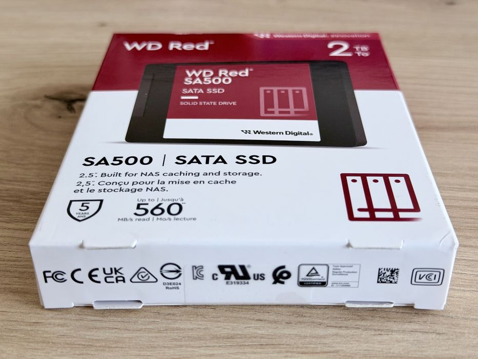 Fabrycznie zapakowany nowy dysk SSD WD RED SA500 2TB 2.5" SATA