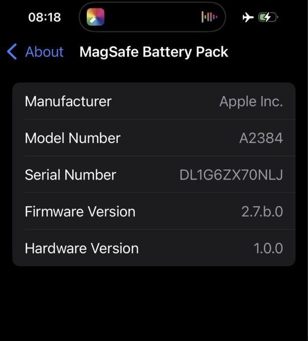 Magsafe Apple Battery магнитная беспроводная зарядка