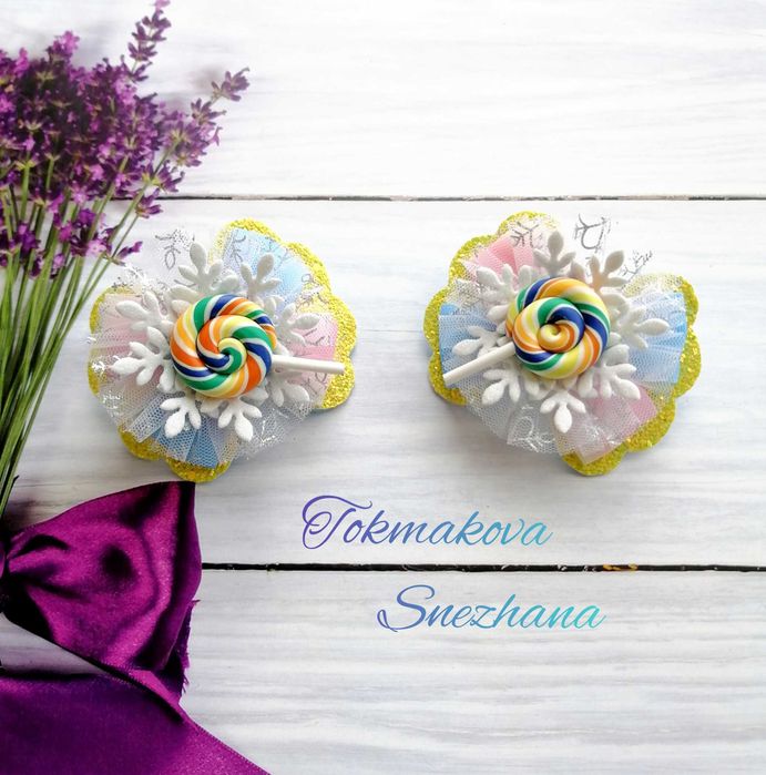 Обруч "Конфетка", Обруч "Цукерка", бантики "Конфетка"