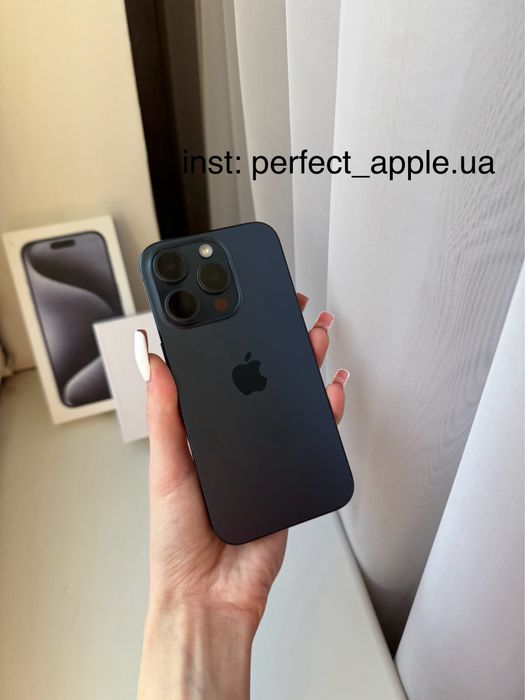 ФІЗИЧНА СІМ! IPhone 15 Pro Blue Titanium. Айфон 15 Про Синій титан.