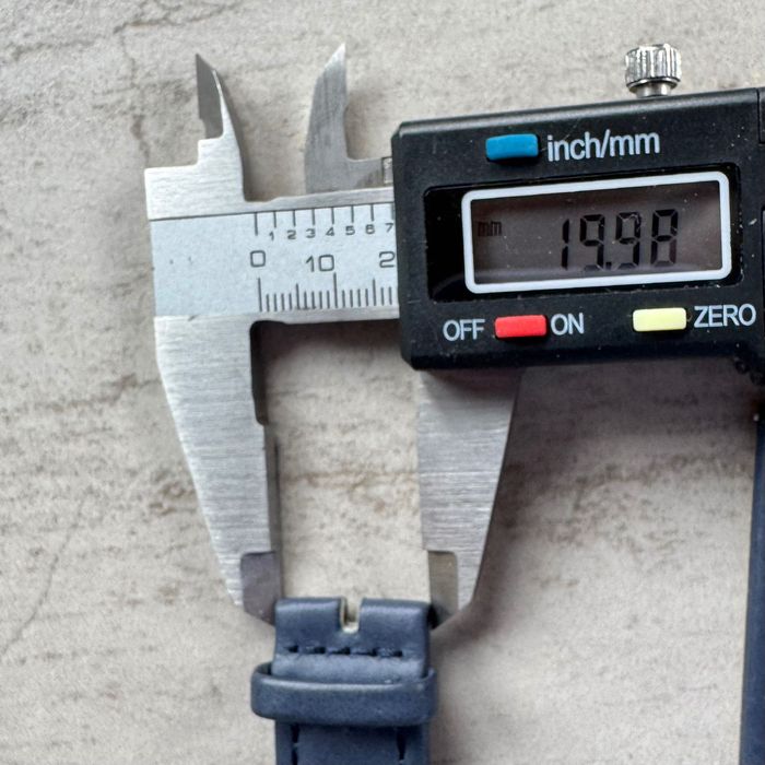 Pasek do zegarka Voltime 30 mm skóra naturalna granatowy