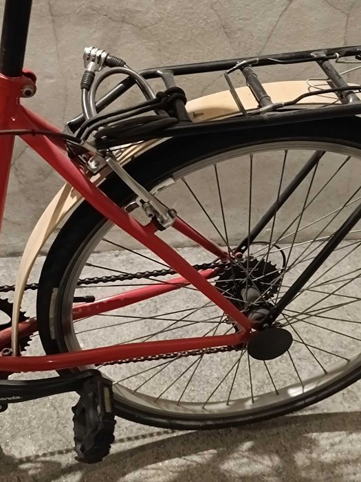 Bicicleta vermelha estilo Pasteleira quadro M