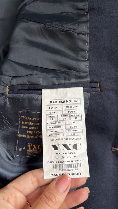 Marynarka meska granatowa 56/L YXC