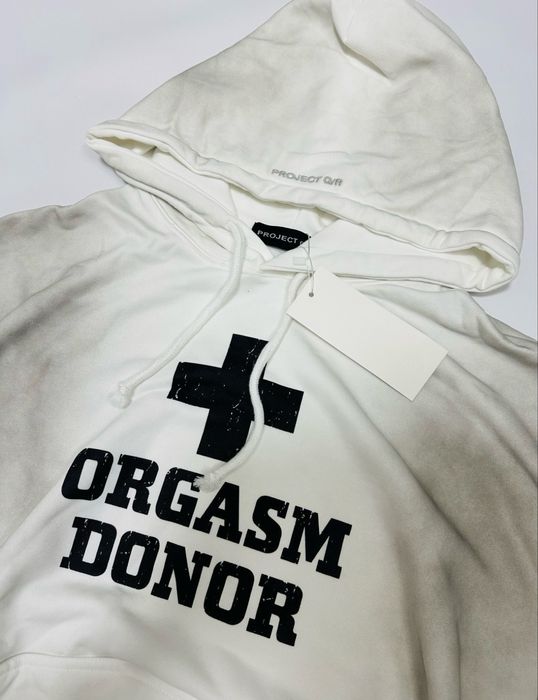 Худі худи Grailz Project G/R Orgasm Donor washed white opium XXL