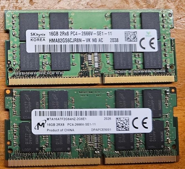32gb DDR4 Memória RAM 2x16GB DDR4 2666MHz SO-DIMM – 32GB