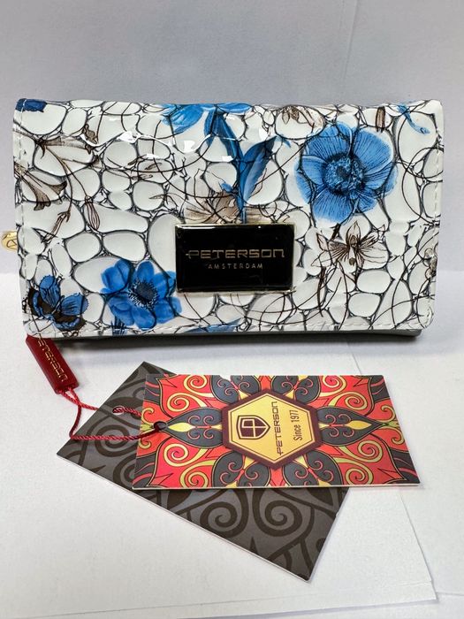 Skorzany portfel damski Peterson