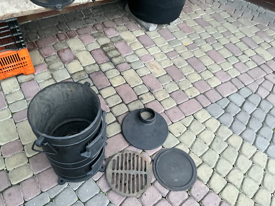 Чугунна буржуйка армійська 57