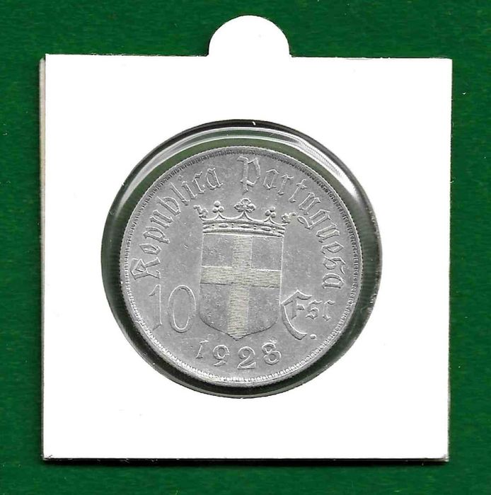 Moeda 10$00 – 1928 Batalha de Ourique, PRATA