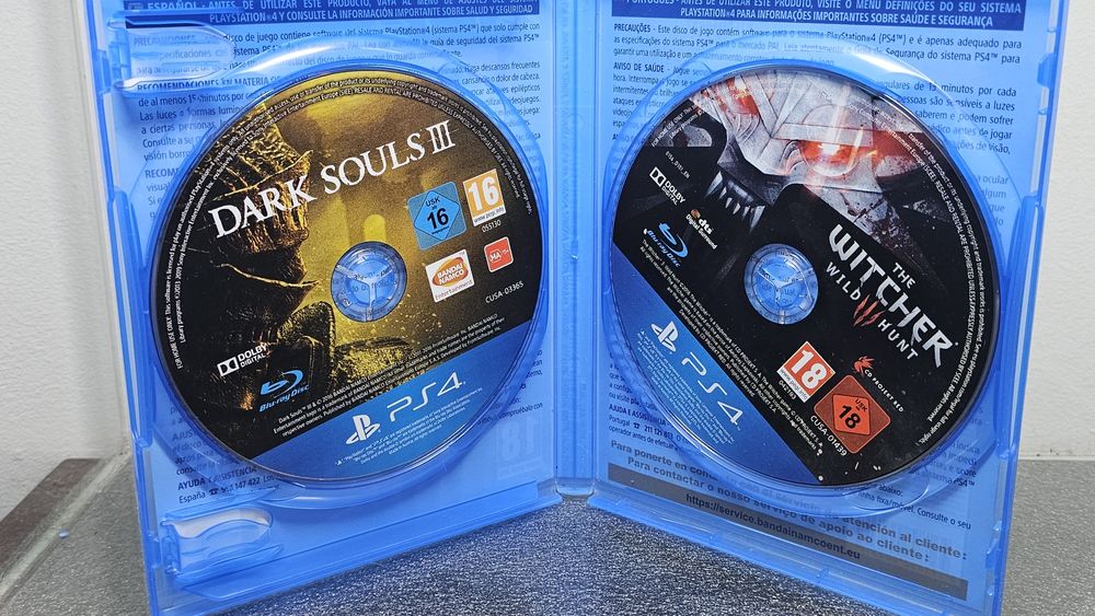 2X The Witcher 3 Wild Hunt Dark Souls III Darksouls PS4 PS5 PlayStation 4 5  Dark Souls 3