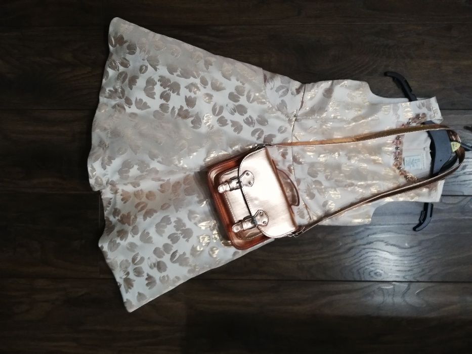 torebka stare złoto/ miedź