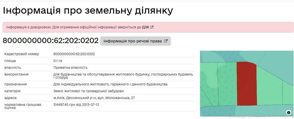 Продаж ділянки під забудову перша лінія від водойми на Троєщині без%