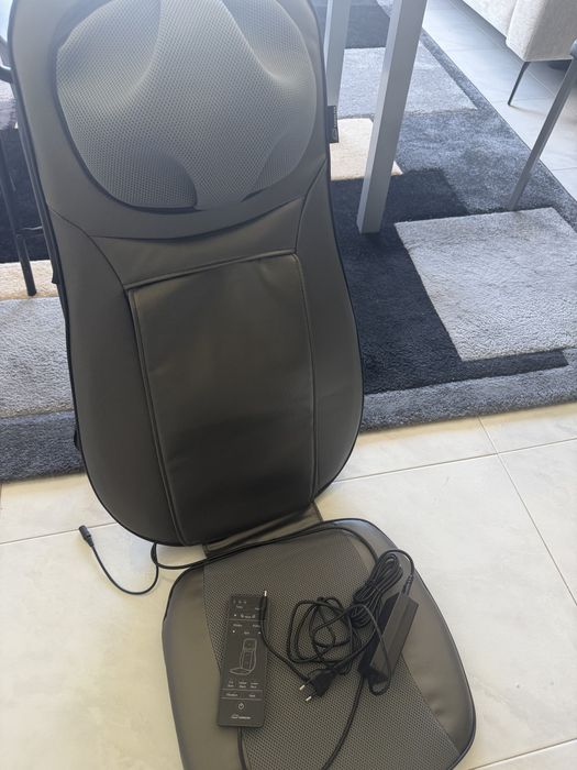 Assento Massageador Shiatsu SNAILAX — massagem de costas com aquecimento