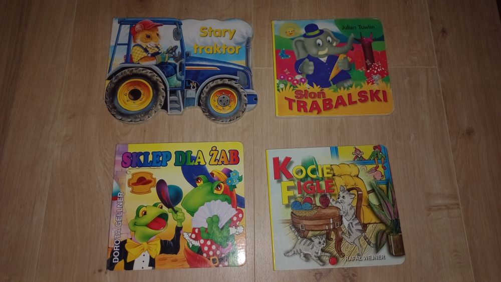 Zestaw 4 książeczek dla dzieci