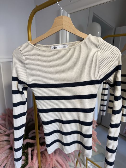 Zara prazkowany sweterek sweter w paski rozmiar M