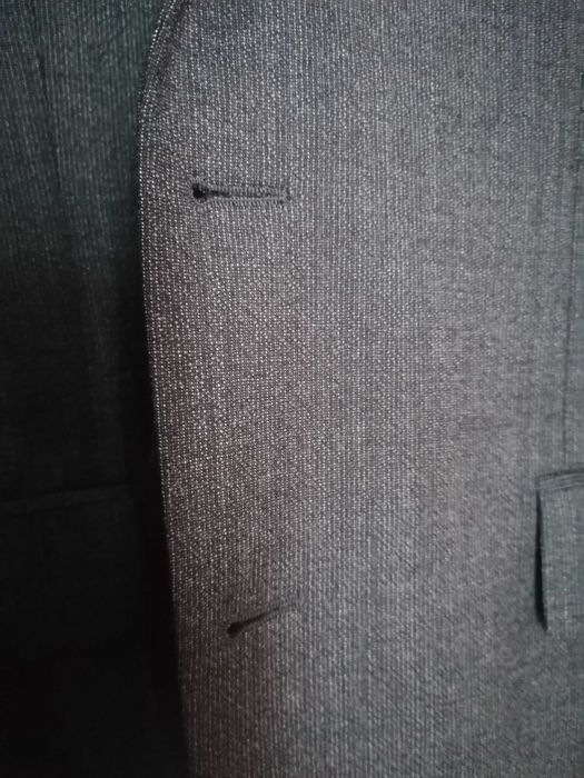 Blazer Cinzento Hugo Boss Lã e Cashmere 50 Perfeito