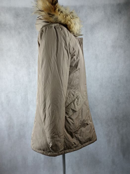 Woolrich elegancka kurtka damska L 40 jenot naturalny puch