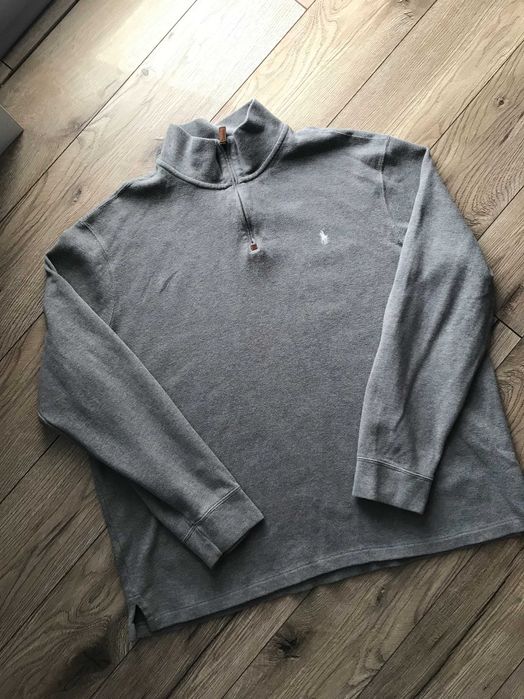 Piękny sweterek Polo Ralph Lauren half zip rozm.  XXL