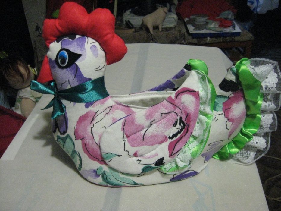 Пасхальная курочка-корзинка. Цена за одну.