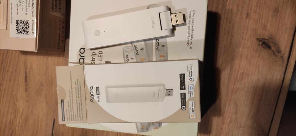 Zestaw Aqara Czujnik Obecności FP2, taśma LED Strip T1 , Hub M100