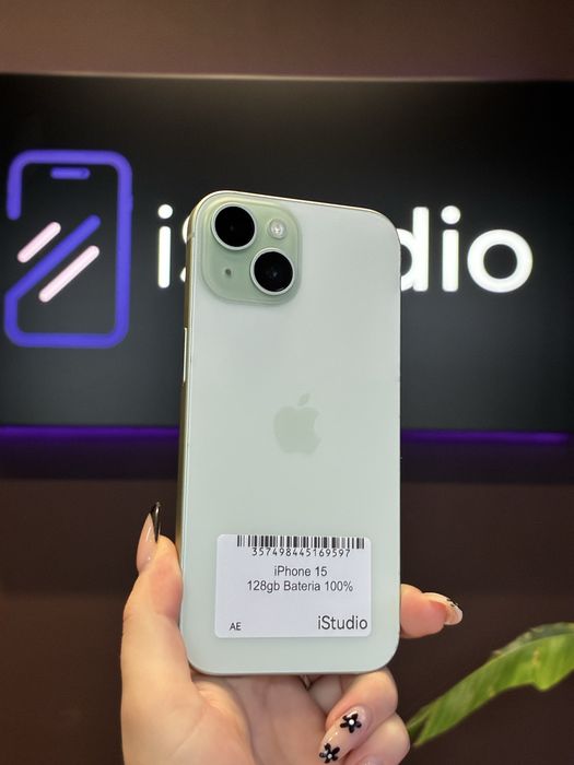 iPhone 15 128GB Zielony- Stan bardzo dobry – Raty 0% – Wysyłka / Odbiór Warszawa GWARANCJA 12 MIESIĘCY!!!