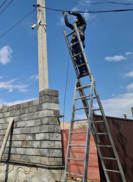 Встановлення камер відеоспостереження установка камер відеонагляду + монтаж видеонаблюдения