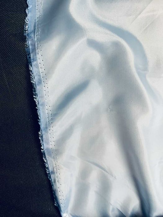 Dekoracyjny do szycia szyfon błękitny Gładki 53m Błękit tania tkanina