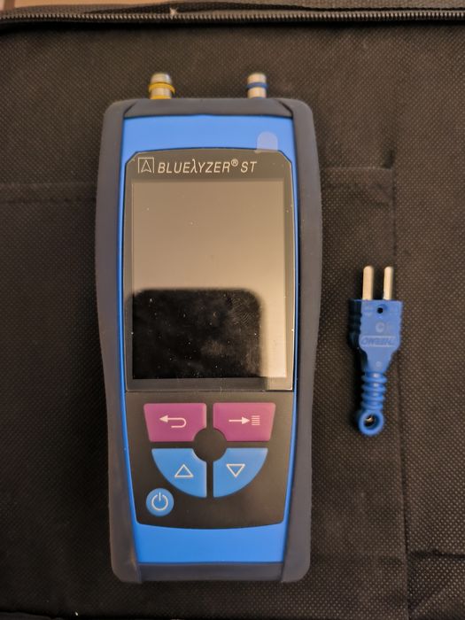 Bluelyzer ST z drukarką analizator spalin pomiar ciągu kominowego