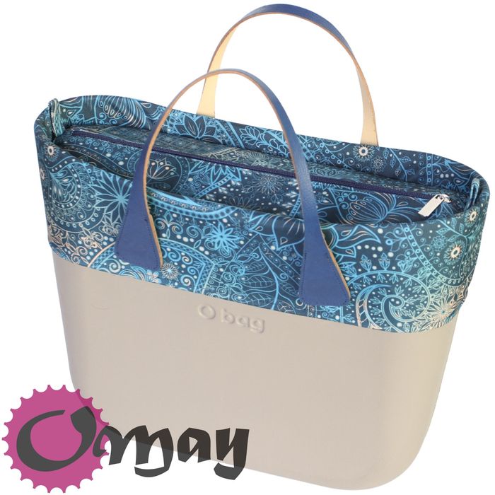 Granatowy organizer OBAG MINI +OPASKA orient paisley Granat OMAY
