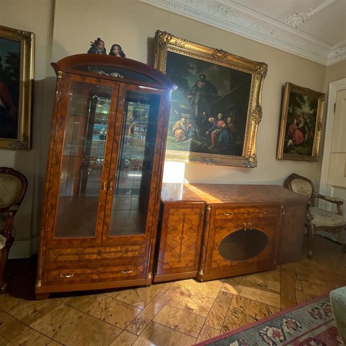 Włoski zestaw Witryna + komoda - DOWÓZ DO DOMU