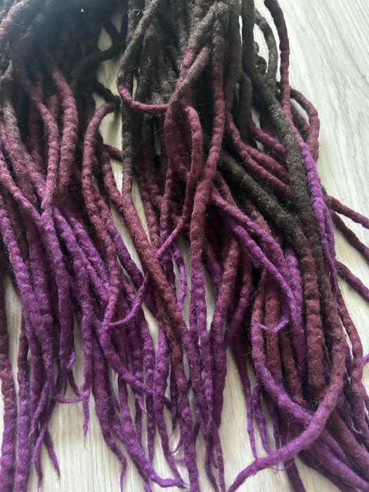 Dreadlock dredloki dreadlocki dredy dread podwójne 40x2 brazowe