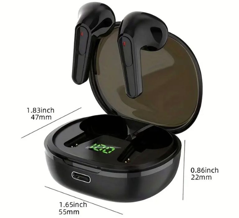 Bezprzewodowe Słuchawki Douszne -  Bluetooth  - USB-C