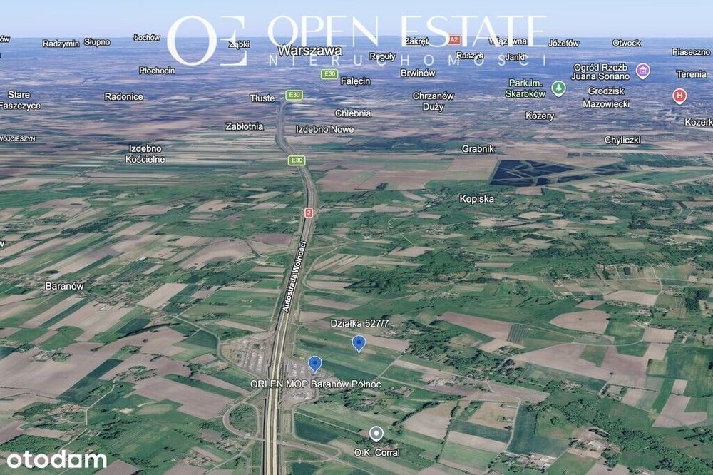 1,37ha w strefie CPK | Holendry Baranowskie