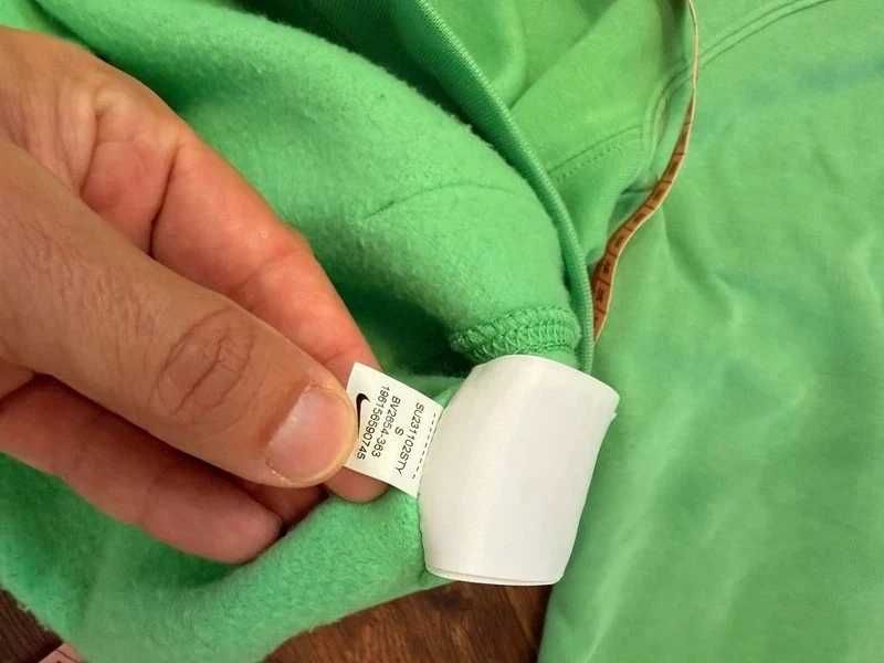 Miętowa bluza męska z kapturem Nike