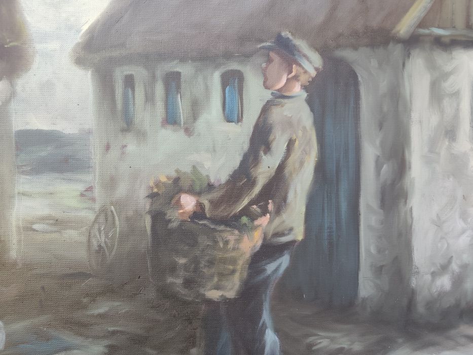 Stary obraz na płótnie ARLING GADE (1920- 2011)