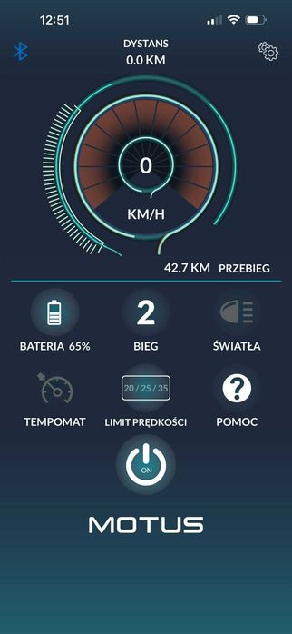 Hulajnoga elektryczna MOTUS 10 PLUS zasięg 60km,