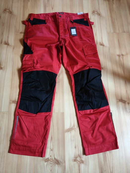 Spodnie robocze szwedzkiej mark Jobman workwear,kolor czerwony