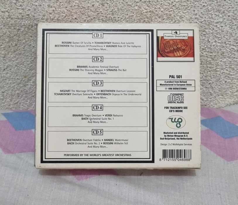 5 CDS Famous Overtures
