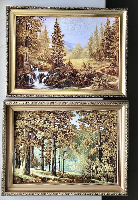 Картини з бурштину / янтара пейзаж , природа