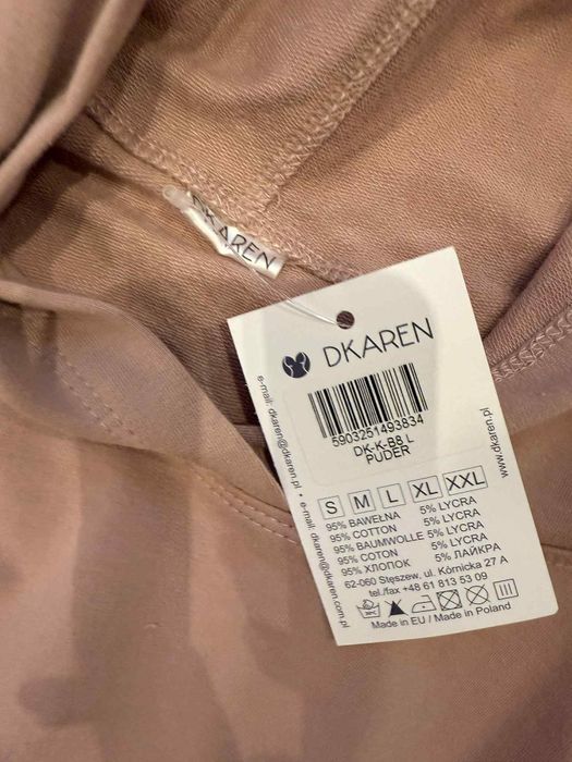 Nowy dres w kolorze pudrowym rozmiar L