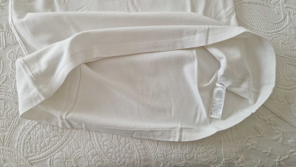Polo branco, Calvin Klein, tamanho XS